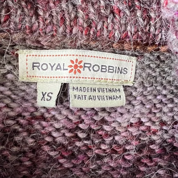 Royal Robbins multicolour knit funnel neck short sleeve tunic sweater XS - Picture 14 of 14
